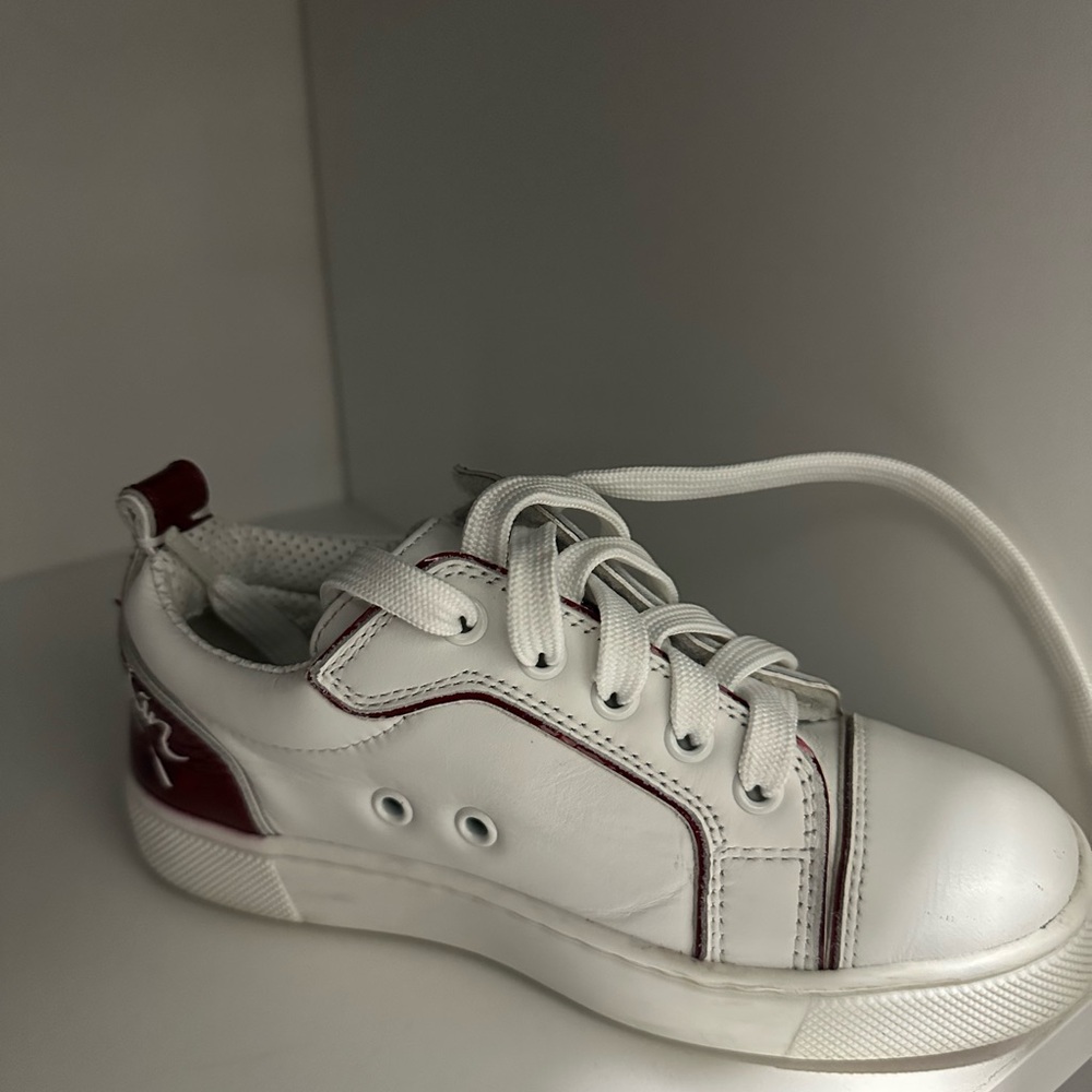 Christian Louboutin Kids Sneakers White and Red